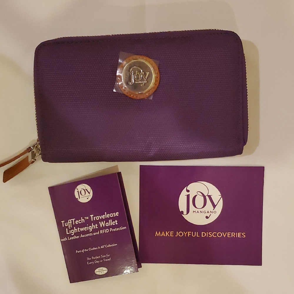 Joy Mangano Purple TuffTech Wallet